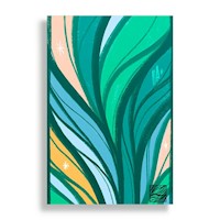 Cuadro Decorativo Aluminio 20x30 - Ondas Verde